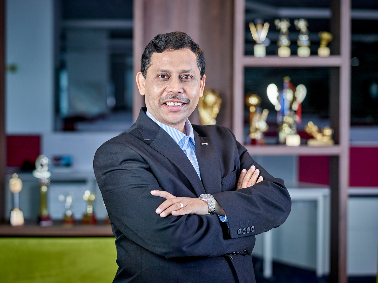 Commercial Executive Candid Portrait Headshot of CEO, MSg Global, a software organisation @ Bangalore for an International Magazine By Arindom Chowdhury