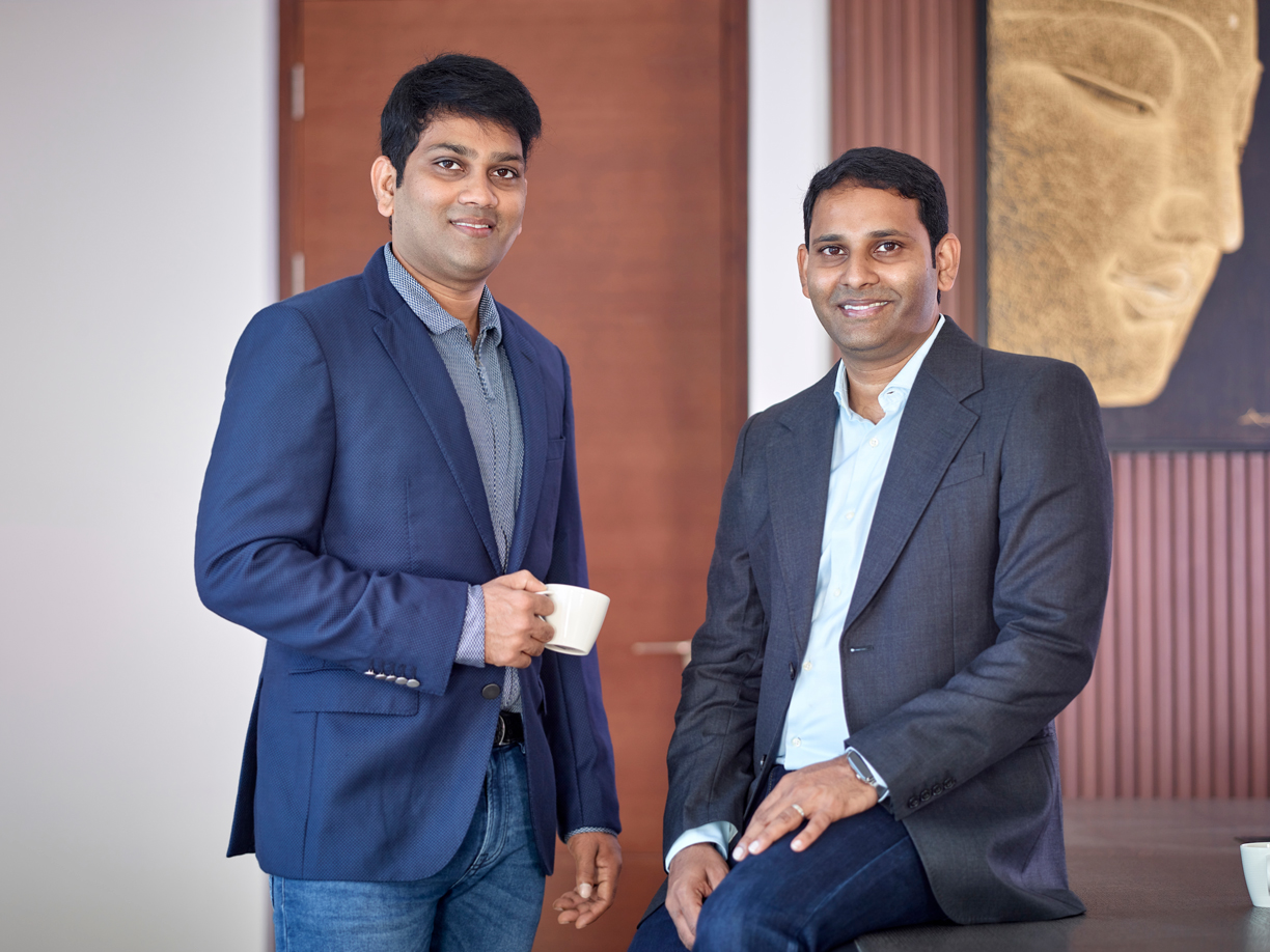 Commercial Executive Portrait of CEO & his brother, another Executive , Nekkanti Sea Food, Rajamundry, Andhra Pradesh for an International Media By Arindom Chowdhury