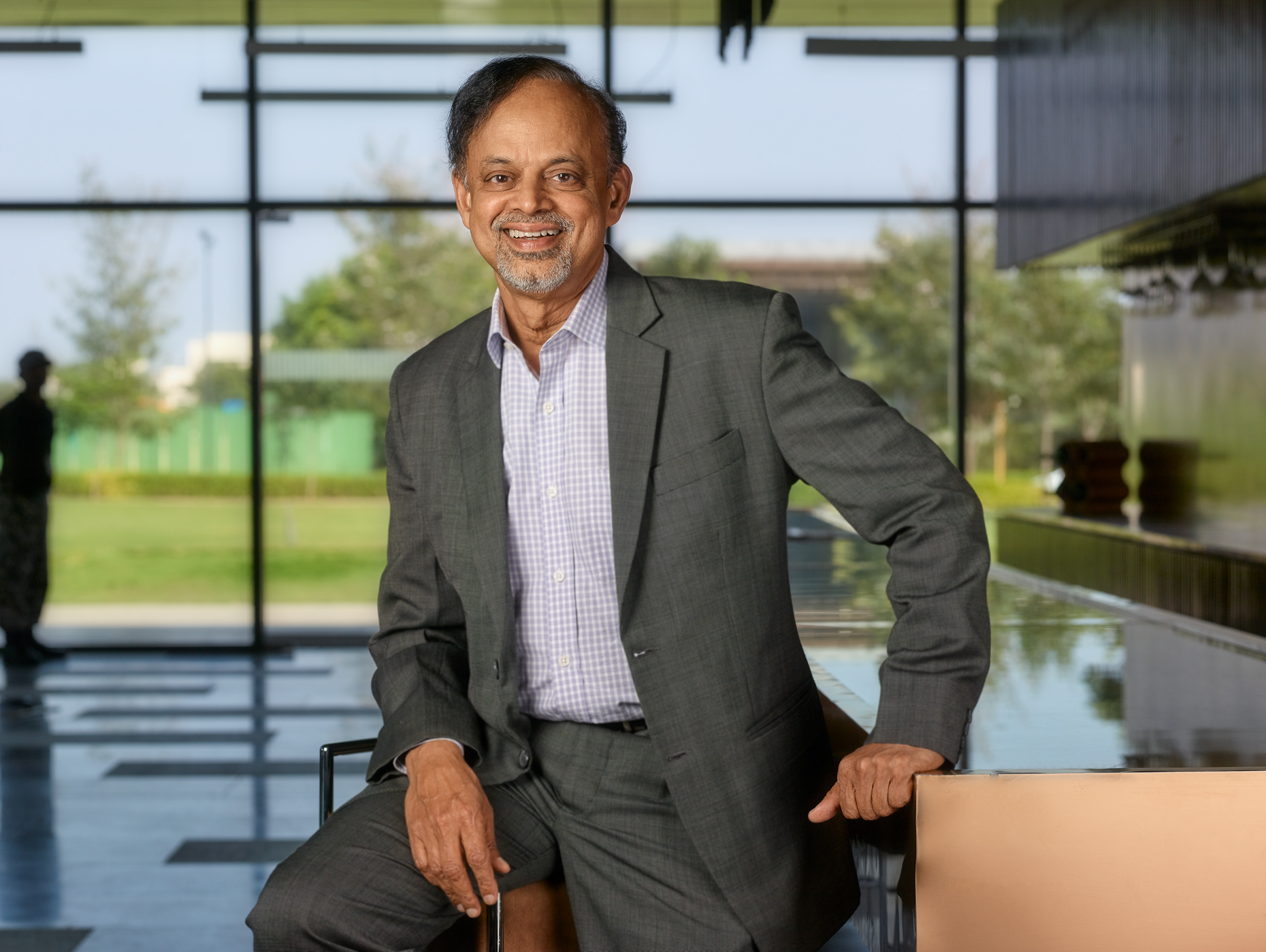 Creative headshot of CEO Raghavan 